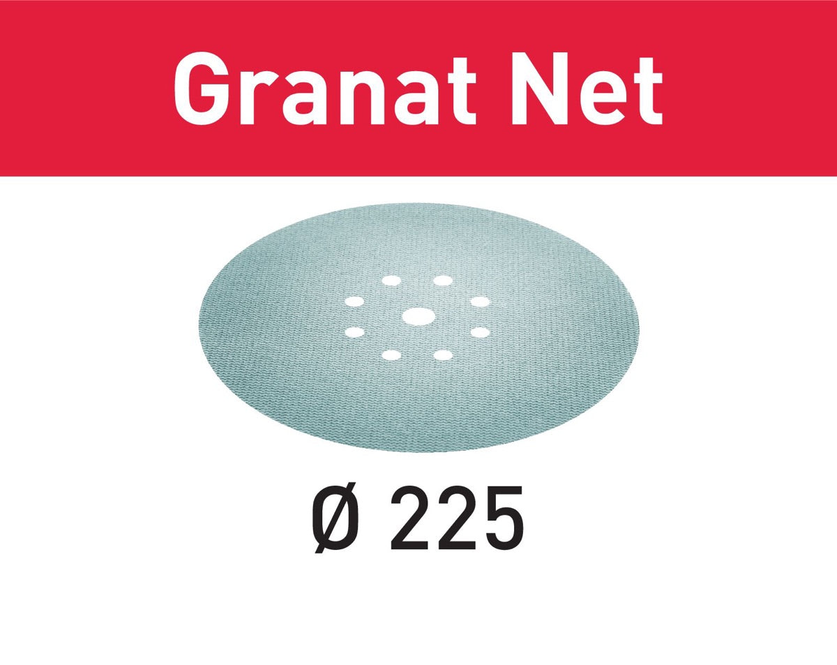 Festool Abrasivo a rete Granat Net D225 P180 GR NET/25