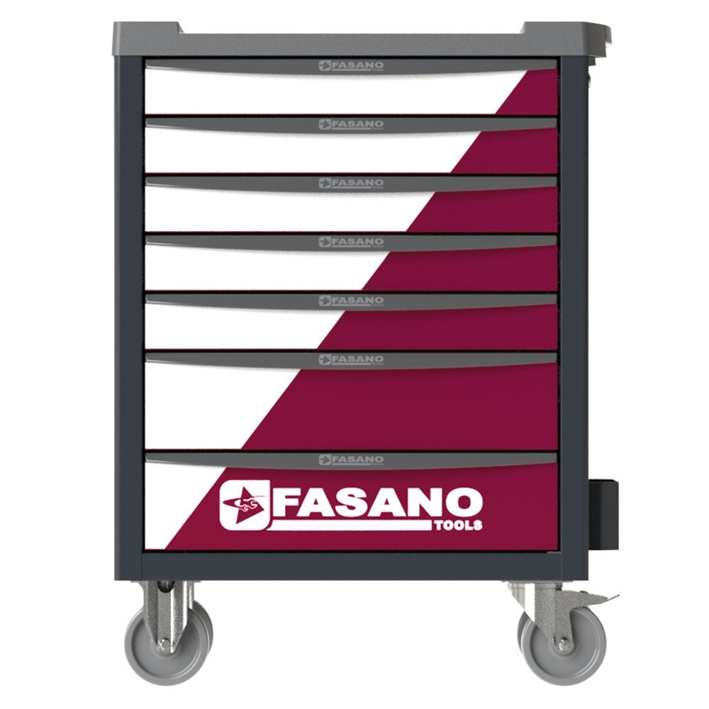 CARRELLO PORTA UTENSILI BI COLOR MOD. FG 100VD/AS342 BI COLOR + ALLESTIMENTO 342 UTENSILI