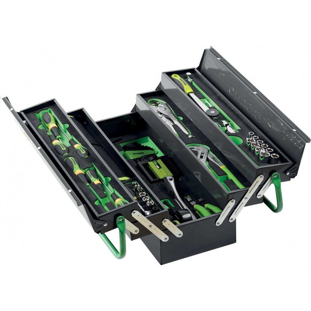 Cassetta portautensili Fasano Tools completa di 104 attrezzi FG 111/AS104