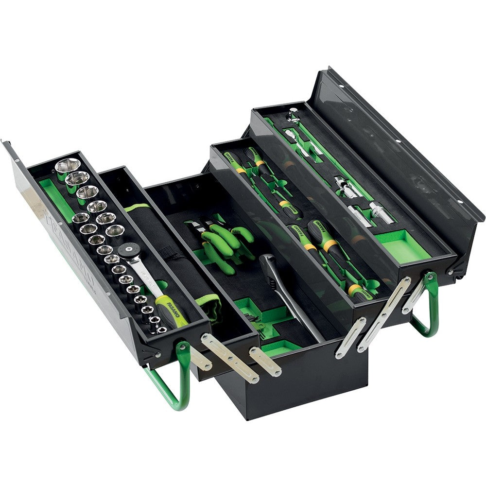 Cassetta portautensili Fasano Tools completa di 55 attrezzi FG 111/AS55
