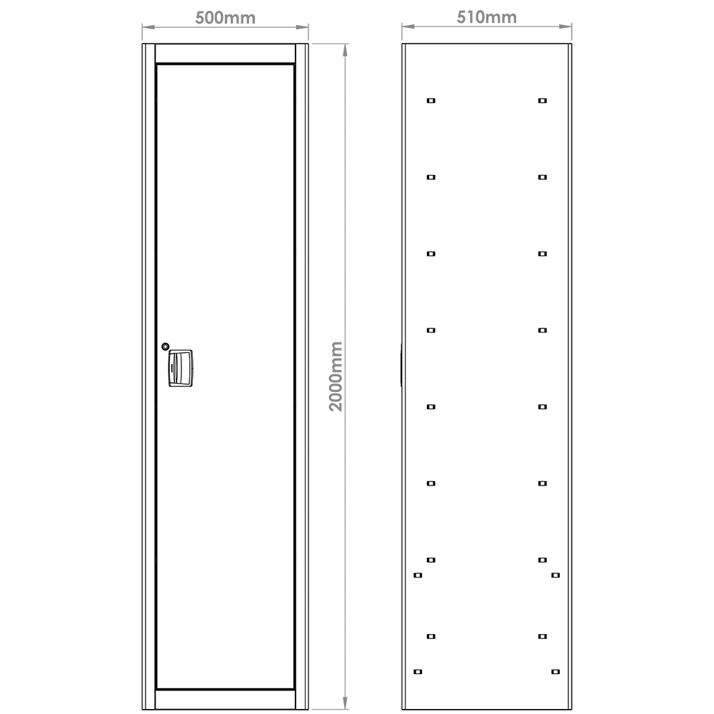 Armadio porta oggetti ad 1 anta Fasano FG 117/AR1V