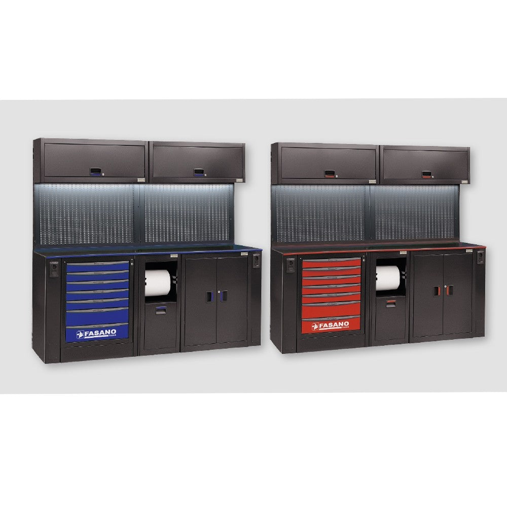 Arredo Officina Fasano Tools 2,05 mt. con 165 utensili FG 118/AS165V