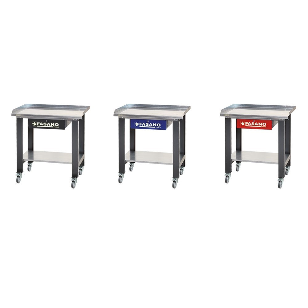 BANCO DA LAVORO 1MT DOTATO DI 1 CASSETTO E RUOTE GIREVOLI FG 129/D1-R