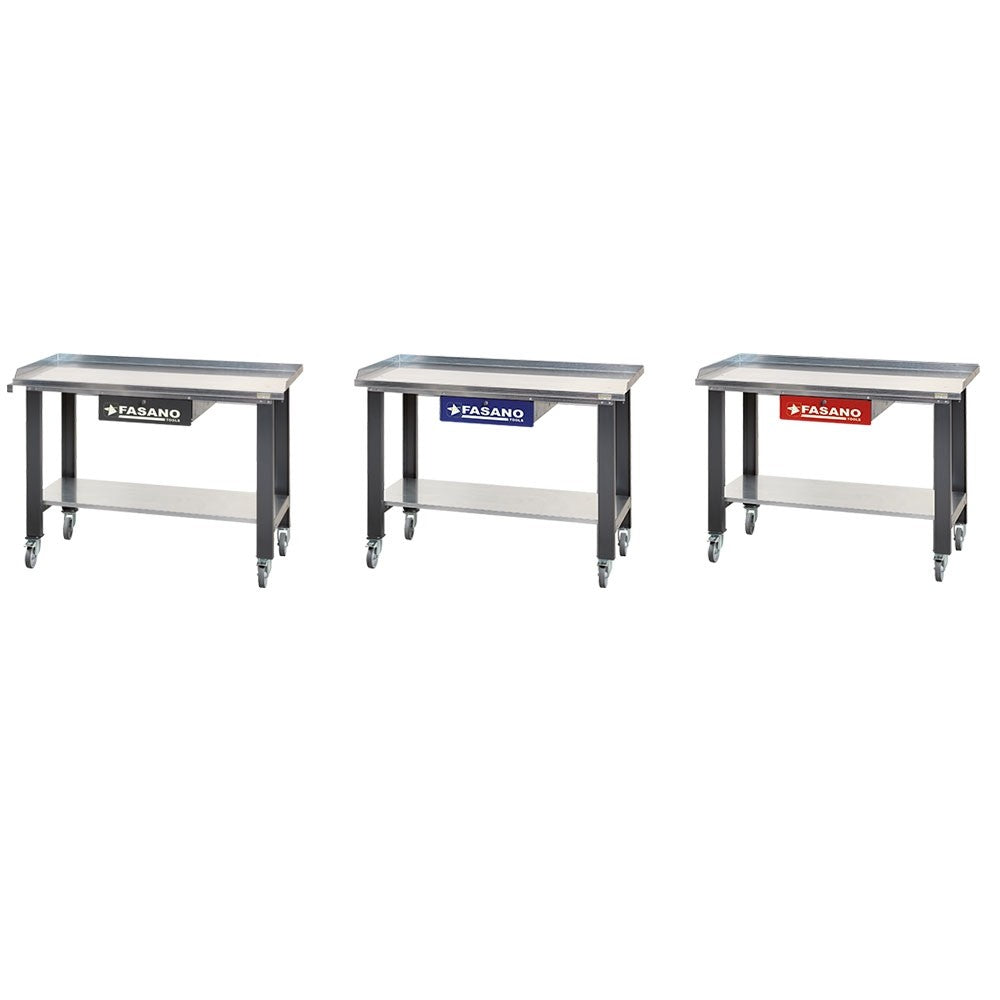 BANCO DA LAVORO 1MT DOTATO DI 1 CASSETTO E RUOTE GIREVOLI Fasano FG 129/D1.5-R