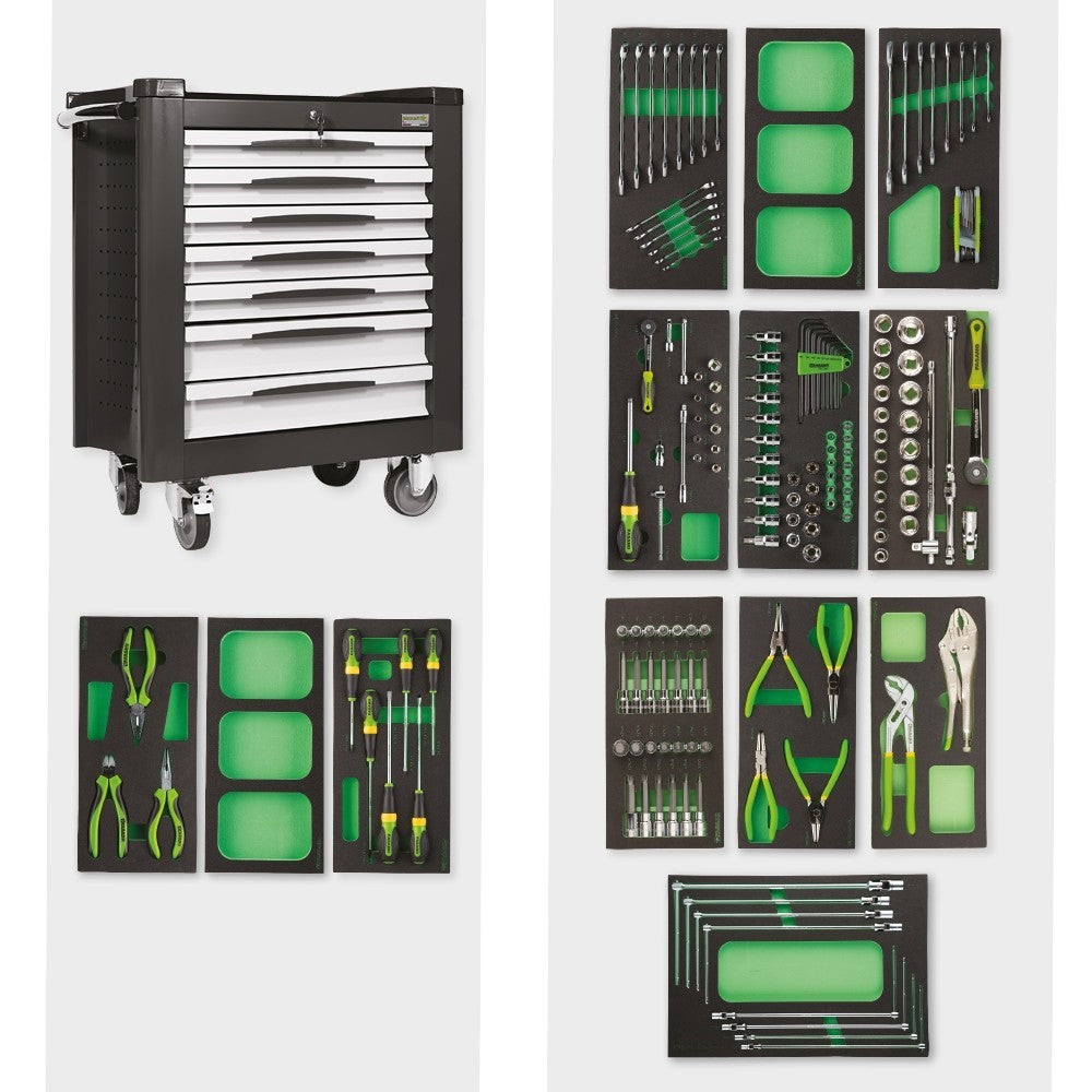 Carrello Porta Utensili Fasano Tools FG 150R a 7 cassetti con Assortimento 167 Utensili FG 150R/AS167