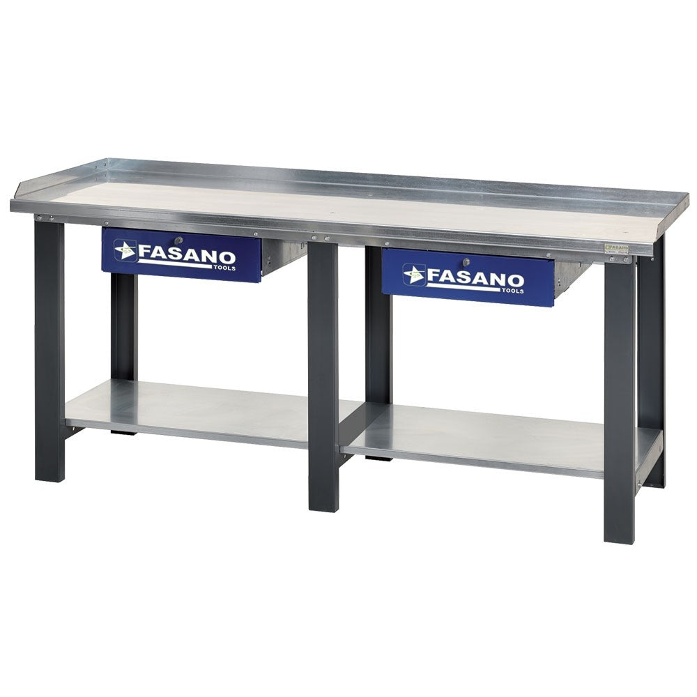 Banco da lavoro 2mt. con cassetti Fasano Tools FG 129/D2 profondita' 745mm