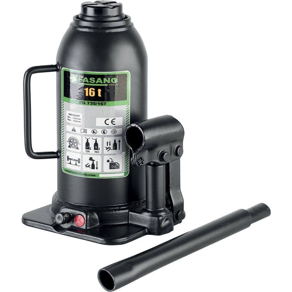 Sollevatore idrualico a bottiglia Fasano Tools FG735 da 4 a 20 Ton .