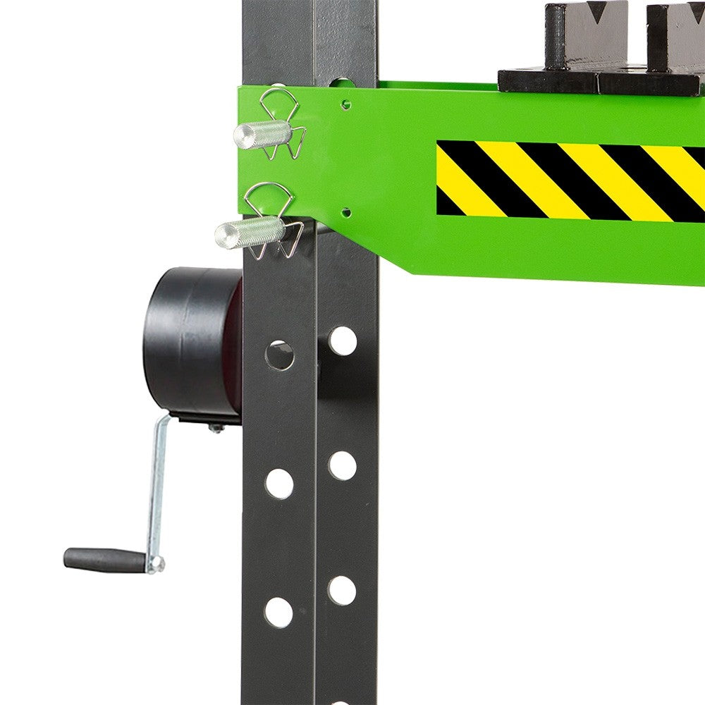 Pressa idraulica manuale e pneumatica con pistone mobile e argano Fasano FG 742/50TP