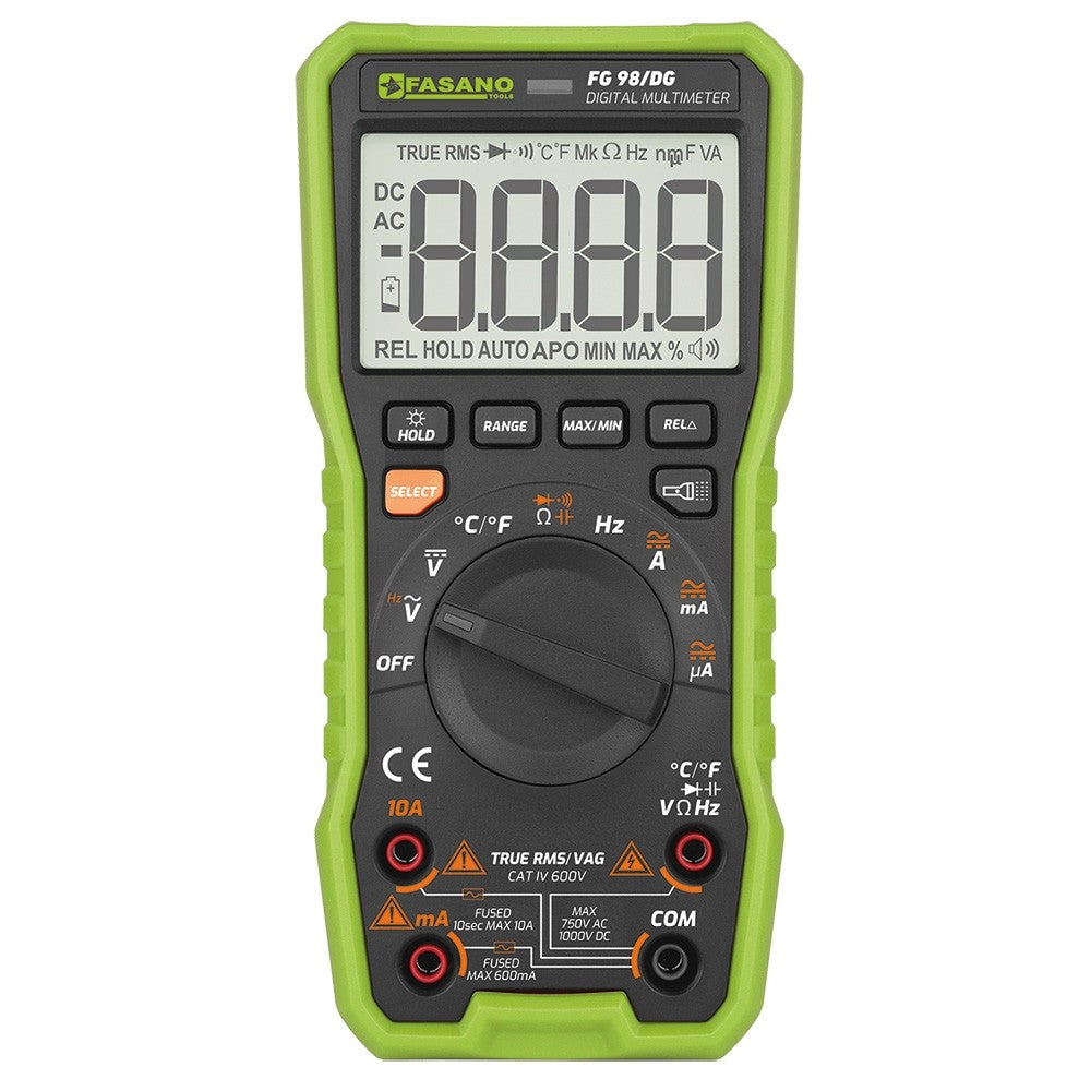 MULTIMETRO DIGITALE DC/AC – OHM Fasano FG 98/DG