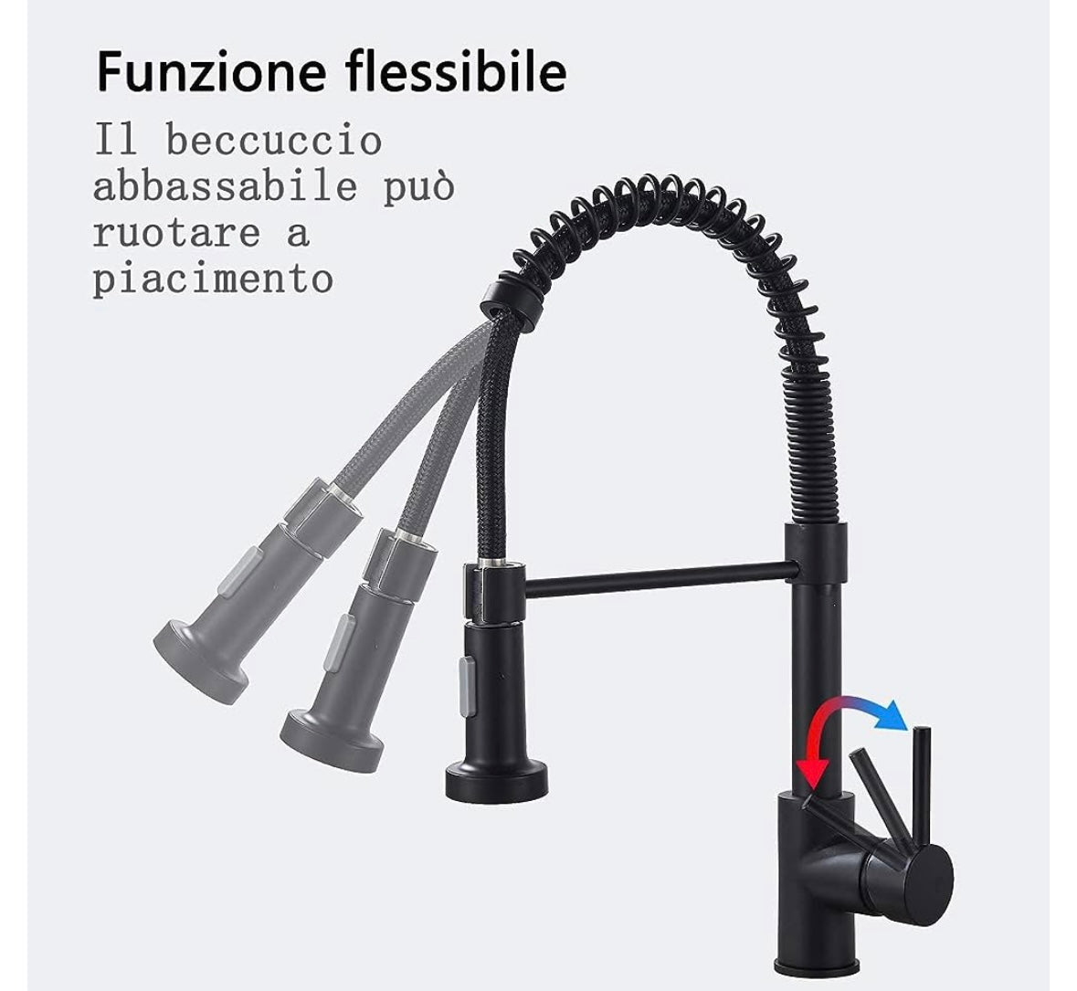 Rubinetto per modulo lavello Workshopitaly MPS Total Black