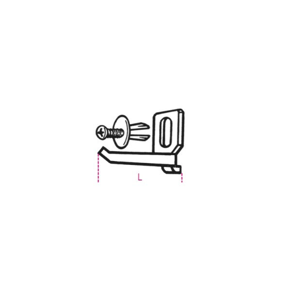 Ganci KIT/GPS per pannello Beta 50pz. lunghezza 90mm