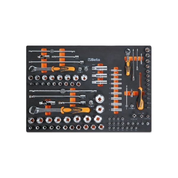 Assortimento 199 utensili universali Beta 5945VUM termoformato morbido per arredo C45PRO