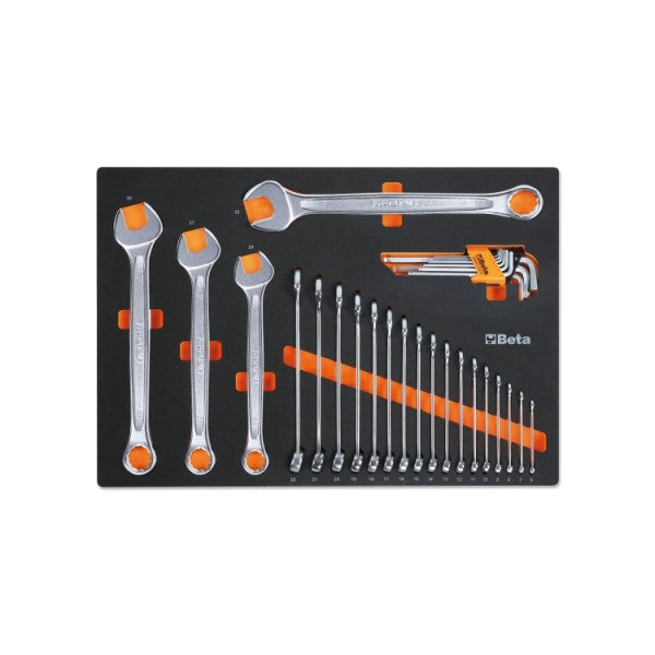 Assortimento 199 utensili universali Beta 5945VUM termoformato morbido per arredo C45PRO