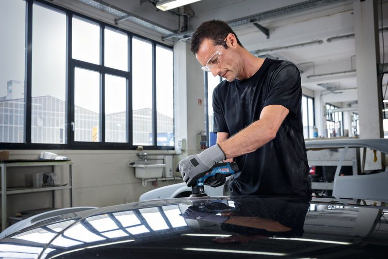 Levigatrice rotoorbitale a batteria Bosch GEX 12V-77 Professional