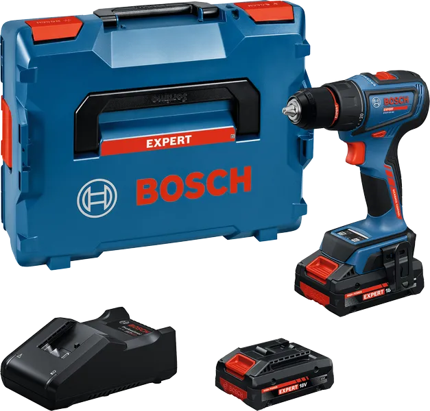 Trapano avvitatore a batteria Bosch EXPERT EXSR18V-90 set con batterie 4Ah
