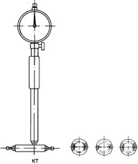 ALESAMETRI PER IL CONTROLLO DI DENTATURE INTERNE Borletti KT - KTS