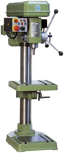 TRAPANI A COLONNA DA BANCO LTF CON DISPOSITIVO DI MASCHIATURA Ø FORATURA 16 MM