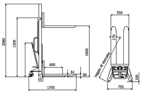 CARRELLI ELEVATORI GHHW 1000 UNICRAFT