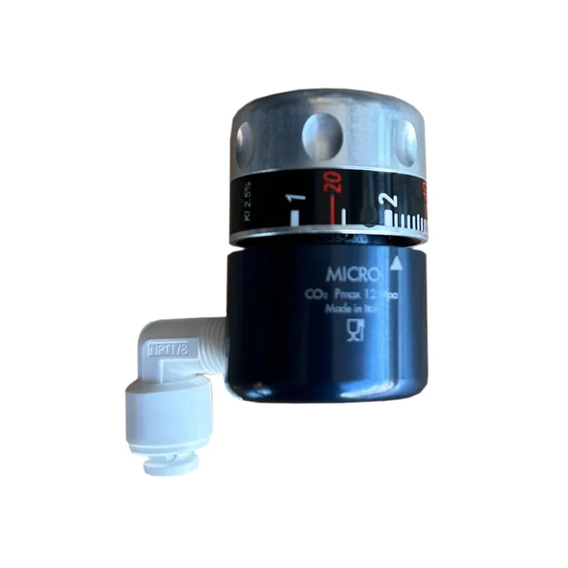 Riduttore di pressione Zerica per bombole a perdere Co2 in alluminio