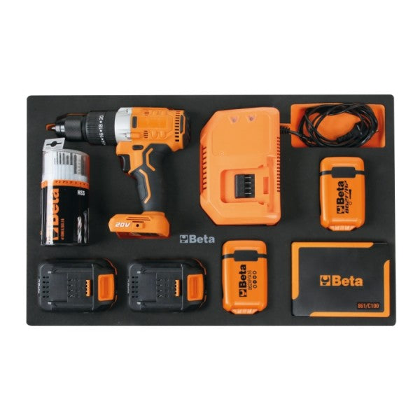 Combinazione arredo officina RSC50 2.0 con 411 utensili Beta RSC50 F/411UT