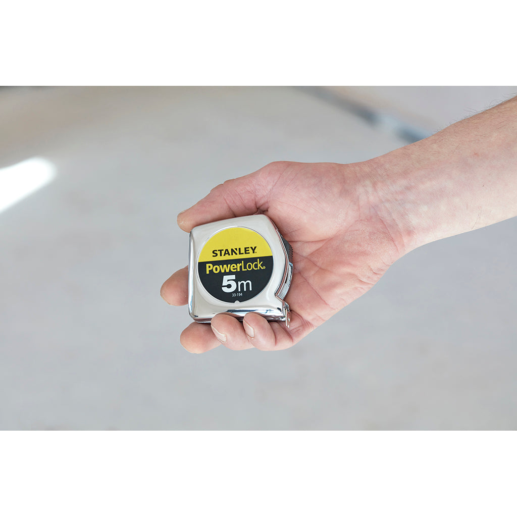 Flessometro Stanley POWERLOCK CASSA IN MATERIALE SINTETICO da 3 a 10mt.