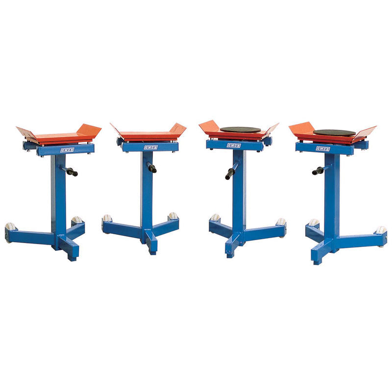 Serie 4 cavalletti per assetto ruote OMCN 371