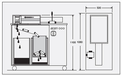Pressa elettroidraulica schiaccia filtri OMCN 389/A