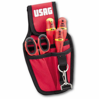 Set utensili Usag 007 ME in tasca tessuto 4 attrezzi