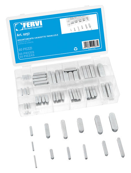 Assortimento 60 chiavette parallele 0257 Fervi