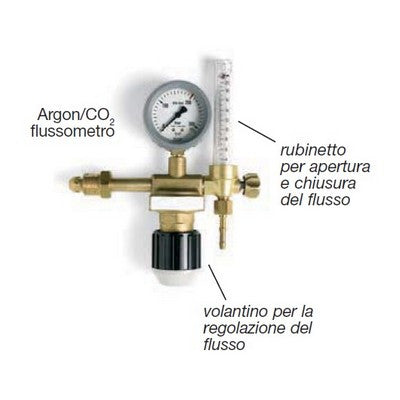 Riduttore Argon CO2 Saf-Fro Flussuometro