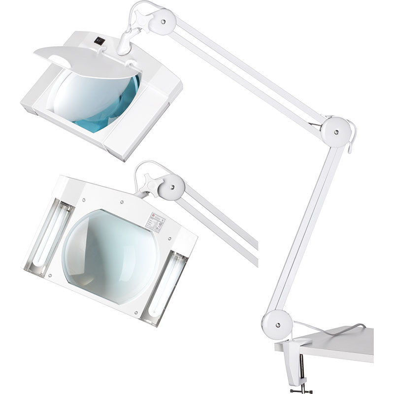 Lampada snodata con lente Fervi 0516