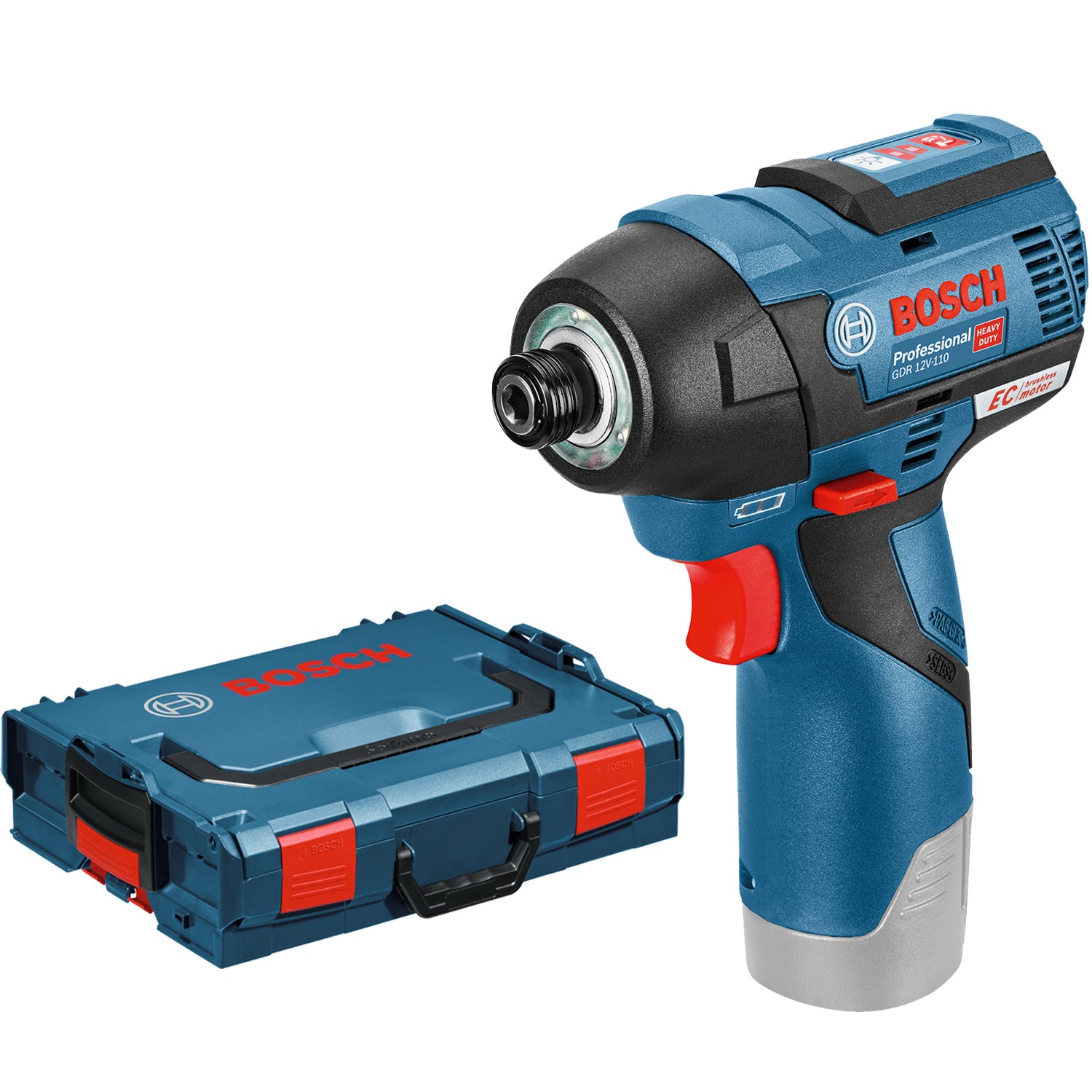 Avvitatore a massa battente a batteria Bosch GDR 12V-110 senza batterie e caricabatterie