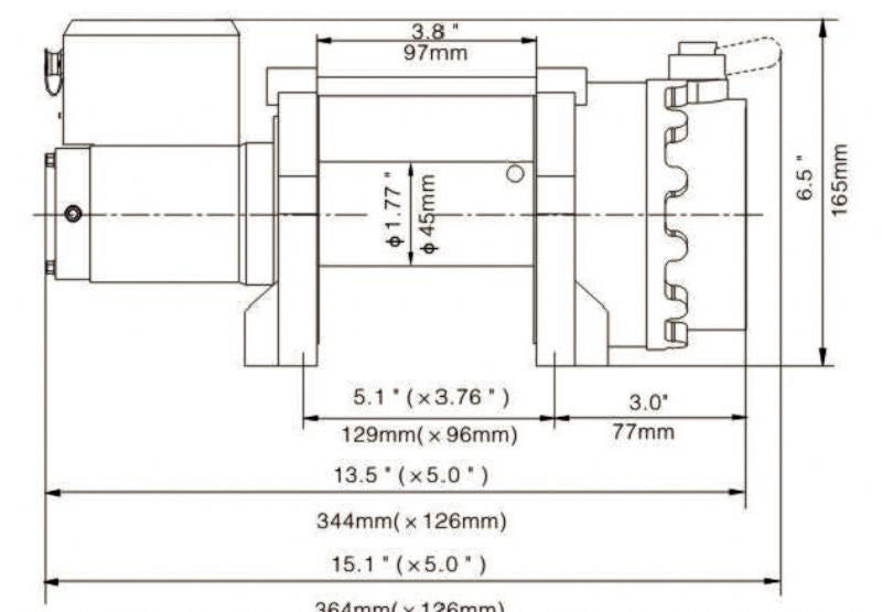 Argano elettrico a 12V in corrente continua Fervi 0630/2200