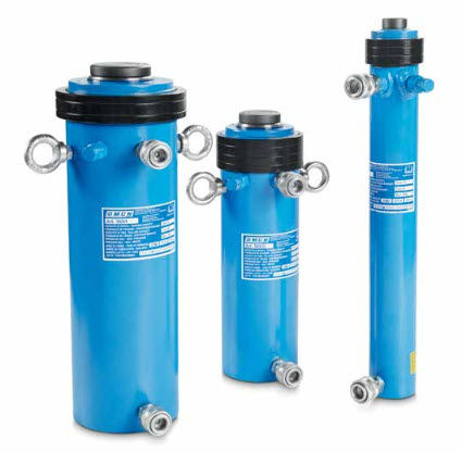 Cilindri idraulici doppio effetto OMCN da 11 a 55 Ton . serie Lunga