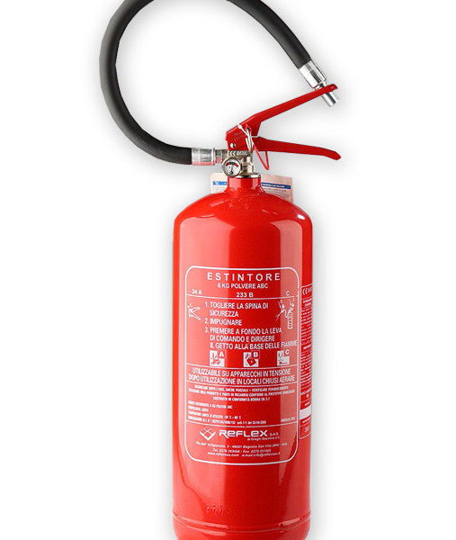 Estintore a polvere 6kg.