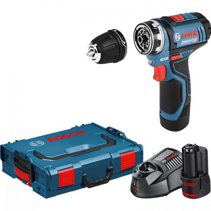 Trapano avvitatore Bosch GSR 12 V-15 FC professional 6Ah