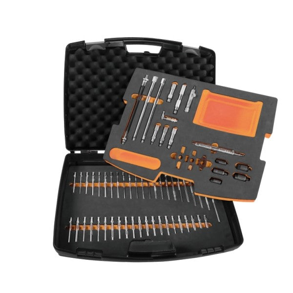 Set completo di adattatori per la verifica della compressione nei motori benzina e diesel con 1464T Beta 1464CBD