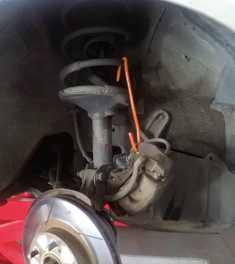 Coppia di ganci modellabili per il sostegno della pinza freno 1471GF Beta