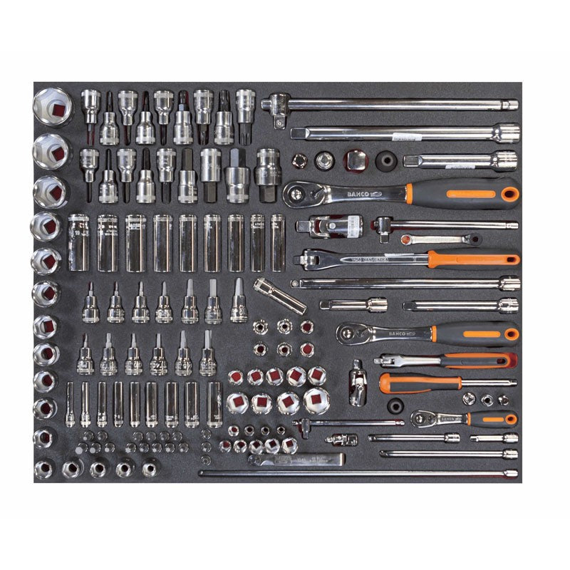 Carrello portautensili Bahco 7 cassetti completo di 273 pezzi
