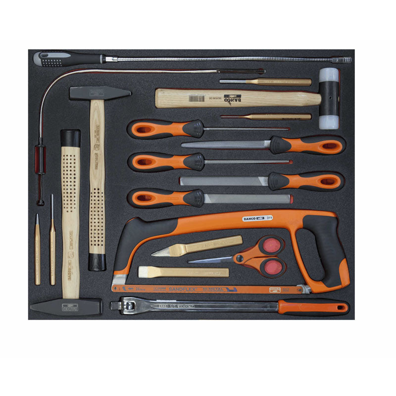 Carrello portautensili Bahco 7 cassetti completo di 273 pezzi