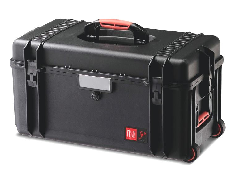 Baule trolley Hermetic a tenuta stagna in colore nero Fram TX69/W/S con gommapiuma