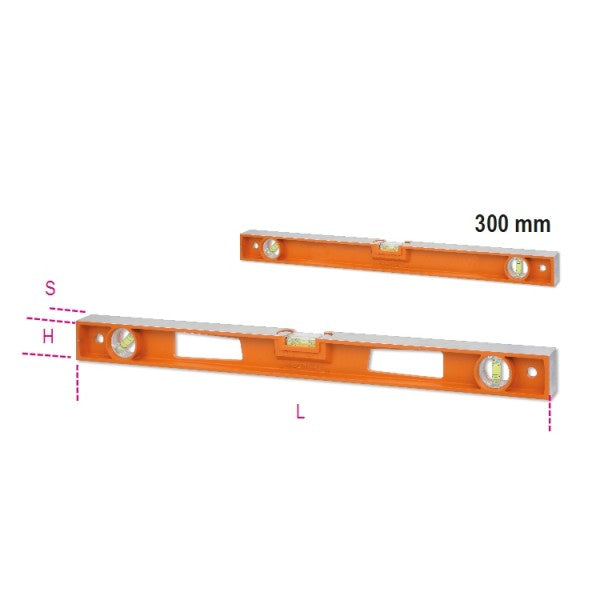 Livelle in alluminio pressofuso con impugnature Beta 1696D