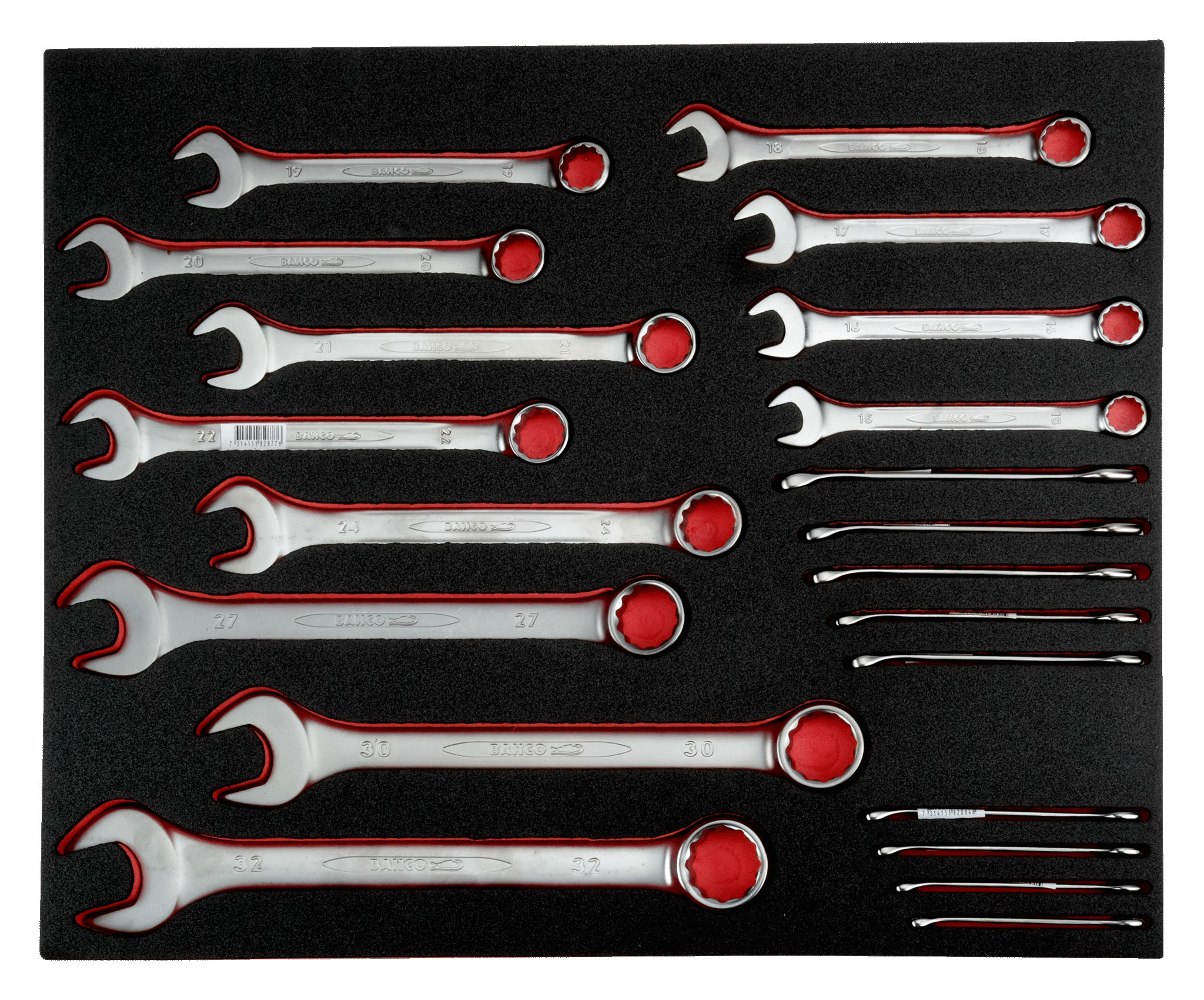 Assortimento 7 termoformati per manutenzione, 256 pezzi Bahco FF1ASET-MRO2