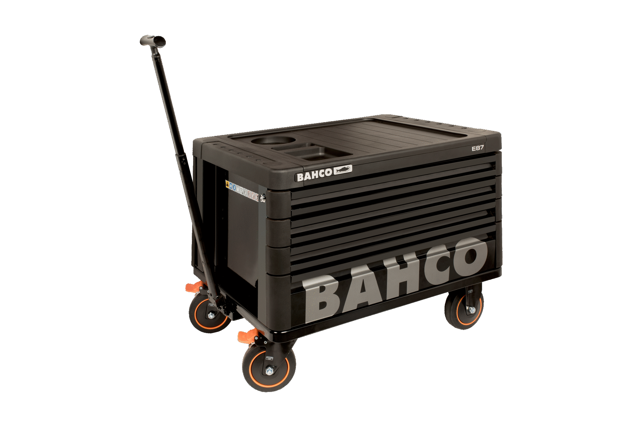 Cassettiera per officina Storage HUB E87 Premium su rotelle con 4 cassetti Bahco 1487K4W