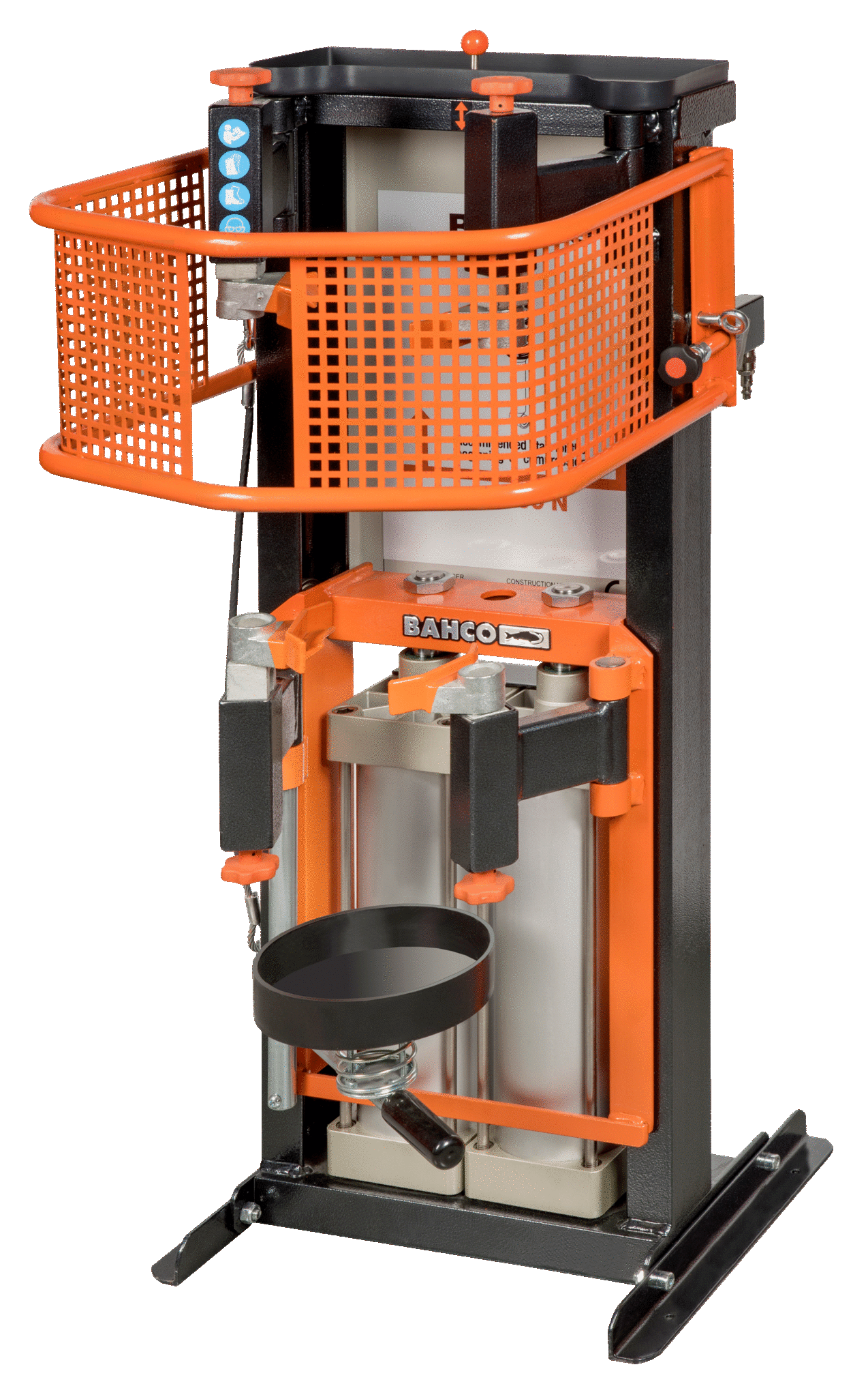 Compressore per ammortizzatori a doppio pistone pneumatico con griglia di protezione BS30PG BAHCO