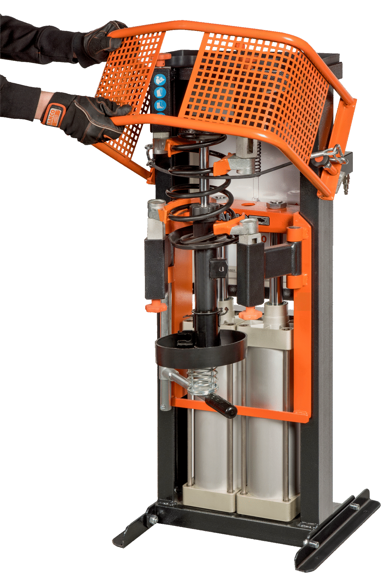 Compressore per ammortizzatori a doppio pistone pneumatico con griglia di protezione BS30PG BAHCO