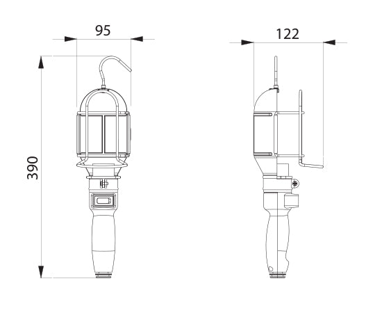Avvolgicavo con lampada e trasformatore 5908/T306 Zeca 24 VOLT