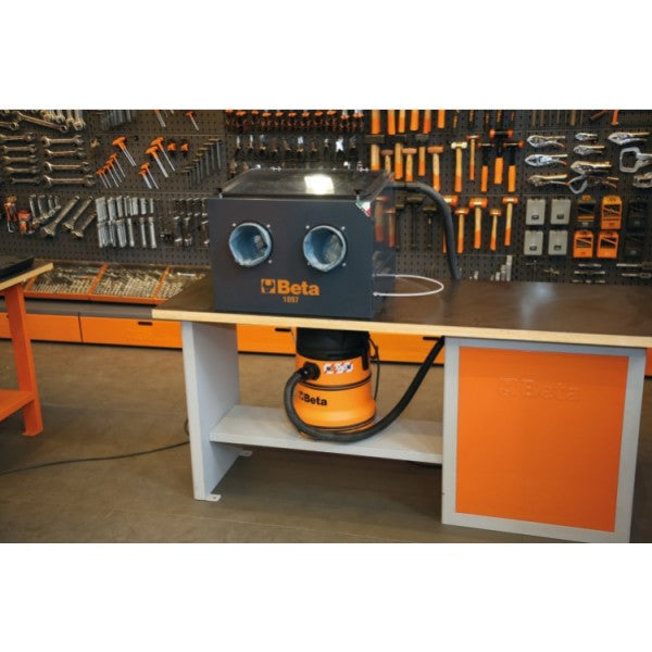 Sabbiatrice da banco con aspiratore professionale Beta 1897/KSA