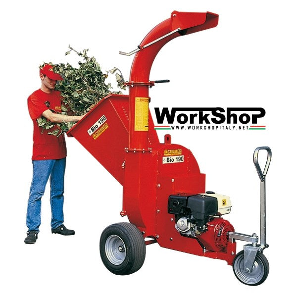 Biotrituratore Caravaggi BIO 190 motore Honda Elettrico Trattore