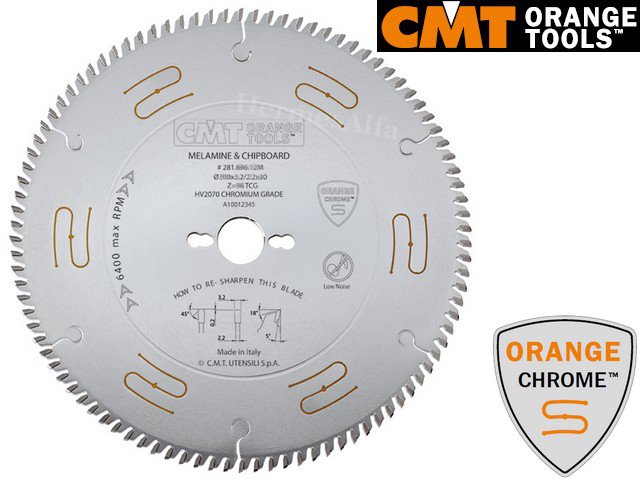 Lama Dente Trapezoidale Hw 300X3.2/2.2X30 Z96 5Tcg (Chrome) CMT 281.696.12M